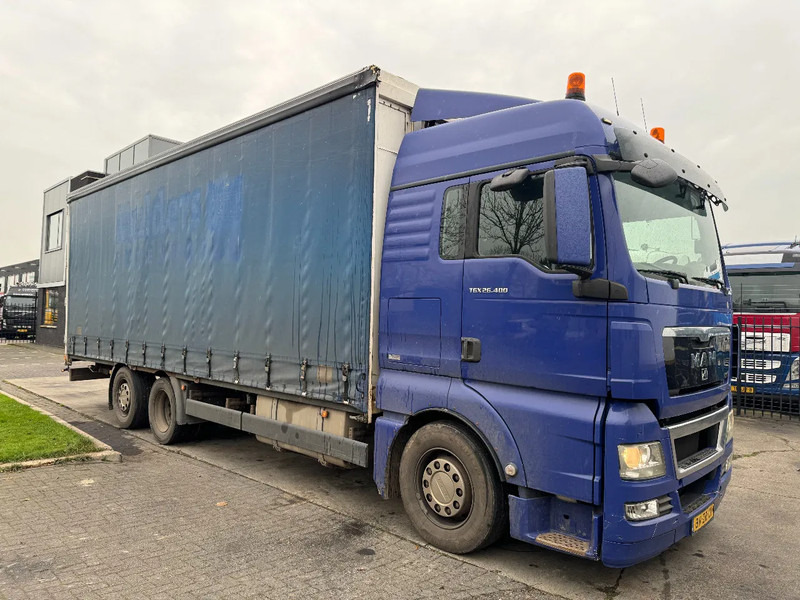 MAN TGX 26.400 6X2 - EURO 4 + LIFT + STEERING AXLE + TÜV 10-2025 - משאית וילונות צד: תמונה 3 MAN TGX 26.400 6X2 - EURO 4 + LIFT + STEERING AXLE + TÜV 10-2025 - משאית וילונות צד: תמונה 3