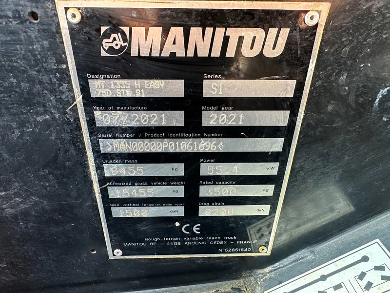 Manitou MT1335h EASY 75D, AUXILIARY HYDRAULIC PLUMBING, - מפעיל טלסקופי: תמונה 4 Manitou MT1335h EASY 75D, AUXILIARY HYDRAULIC PLUMBING, - מפעיל טלסקופי: תמונה 4
