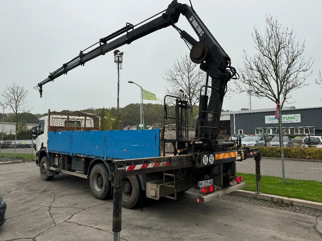 משאית צד נופל/ שטוחה, משאית מנוף Scania P124-360 6X4 EURO 2 HIAB 200 C-5 ALL 2000: תמונה 6
