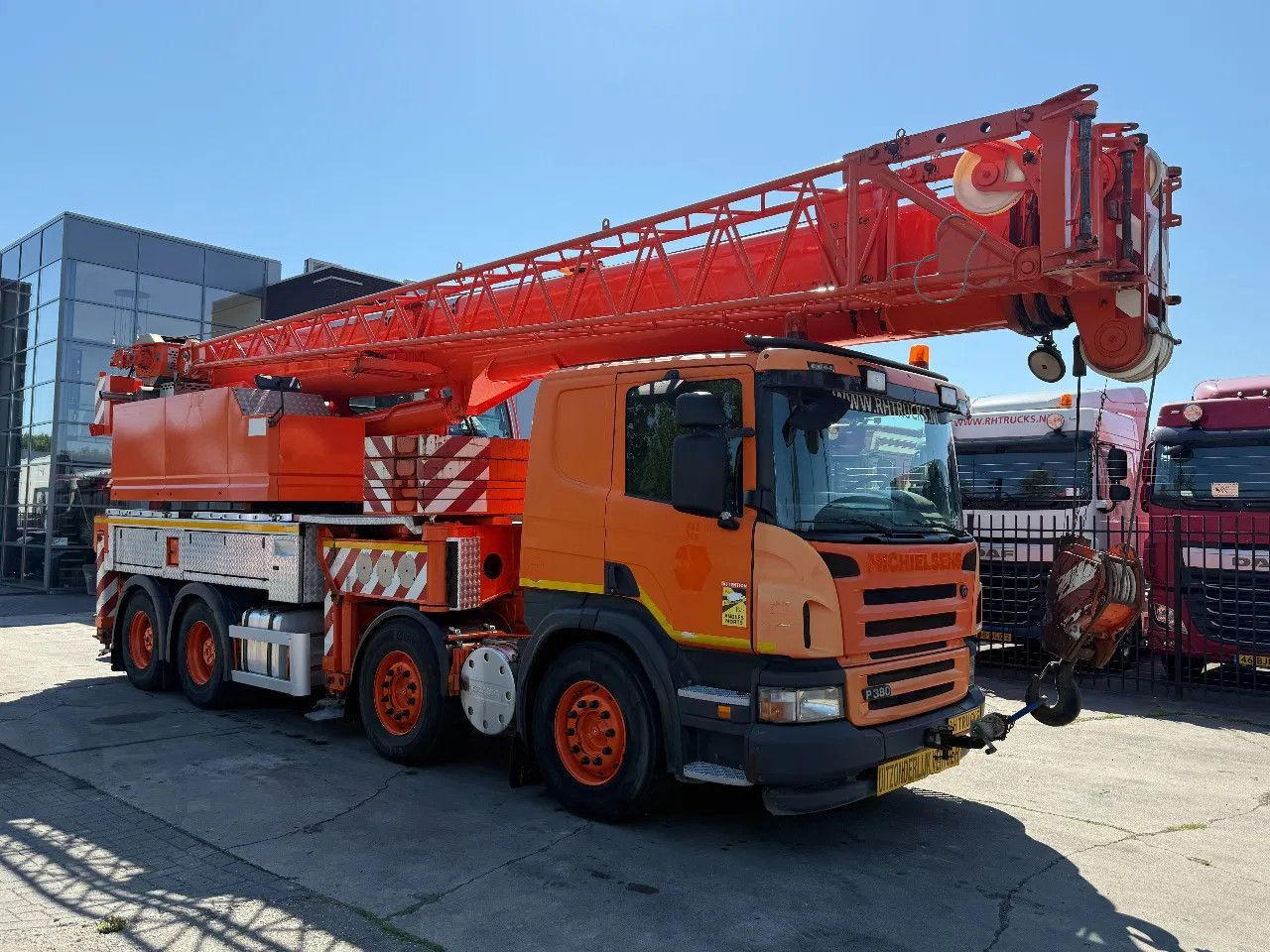 Scania P380 8X4 + FAUN HK40 + FLYJIB + BALLASTBL. 6,9 T - משאית מנוף: תמונה 1 Scania P380 8X4 + FAUN HK40 + FLYJIB + BALLASTBL. 6,9 T - משאית מנוף: תמונה 1