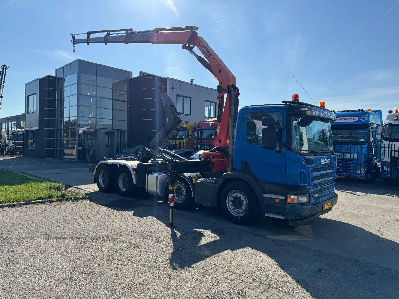משאית מנוף Scania P380 8X4 PALFINGER HOOK + PALFINGER PK16502 + RE: תמונה 12