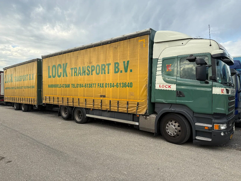 Scania R450 6X2 + DRACO AANHANGER 2010 TUV TILL 17-08-2026 - משאית וילונות צד: תמונה 1 Scania R450 6X2 + DRACO AANHANGER 2010 TUV TILL 17-08-2026 - משאית וילונות צד: תמונה 1