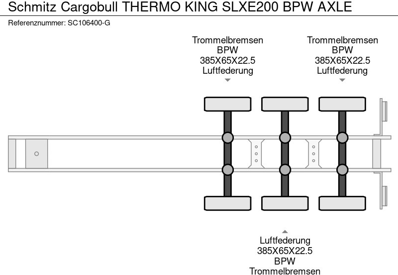 סמיטריילר עם קירור Schmitz Cargobull THERMO KING SLXE200 BPW AXLE: תמונה 13