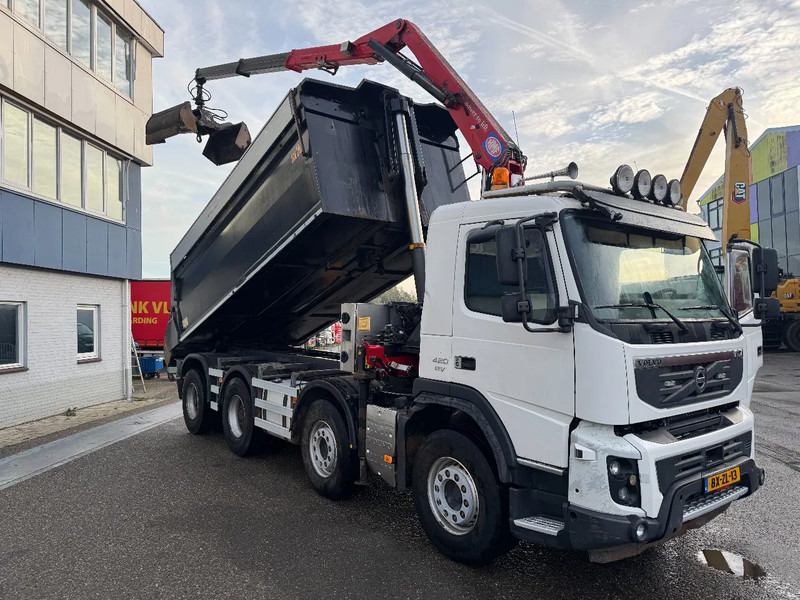 Volvo FMX 420 8X4 HMF 1643Z2 + REMOTE CONTROL + HYVA KIPPER - מזהיר, משאית מנוף: תמונה 3 Volvo FMX 420 8X4 HMF 1643Z2 + REMOTE CONTROL + HYVA KIPPER - מזהיר, משאית מנוף: תמונה 3