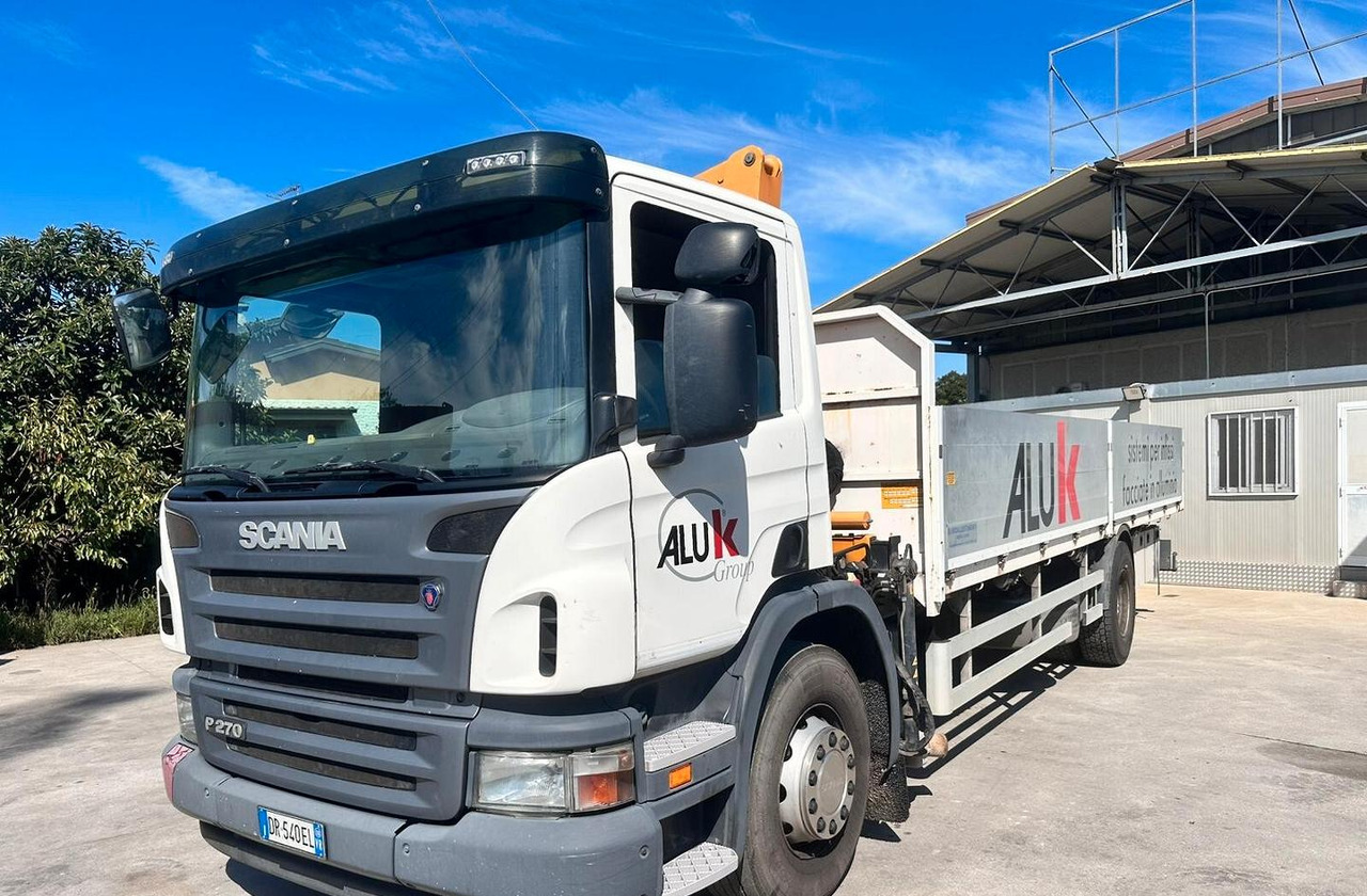 Motrice Scania con gru Effer - משאית צד נופל/ שטוחה, משאית מנוף: תמונה 3 Motrice Scania con gru Effer - משאית צד נופל/ שטוחה, משאית מנוף: תמונה 3