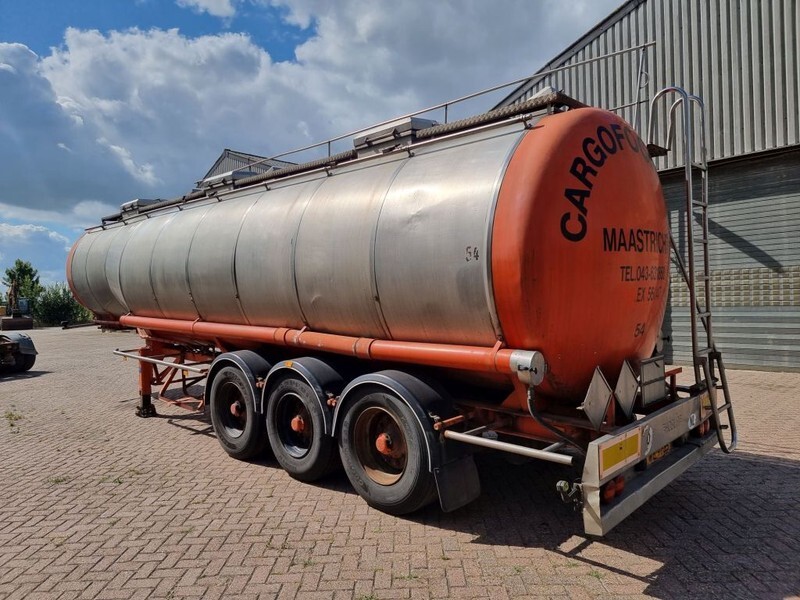 סמיטריילר מכל Burg Chemical - INOX - RVS - 31 m3 - 3 Comp.: תמונה 8