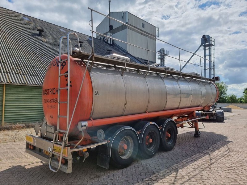 סמיטריילר מכל Burg Chemical - INOX - RVS - 31 m3 - 3 Comp.: תמונה 6