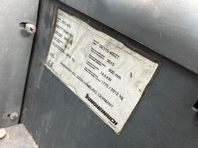 מלגזה חשמלית Jungheinrich EFG 430: תמונה 9