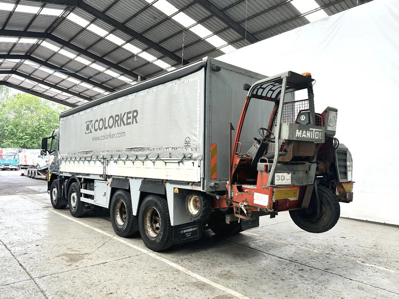Volvo FM 400 8x4 with MANITOU 3D Lift - משאית וילונות צד, משאית מנוף: תמונה 3 Volvo FM 400 8x4 with MANITOU 3D Lift - משאית וילונות צד, משאית מנוף: תמונה 3