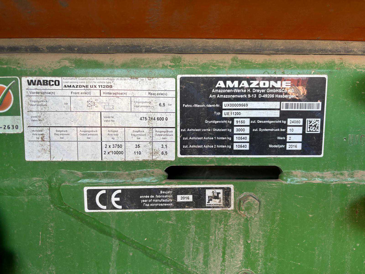 מרסס Amazone UX11200: תמונה 31