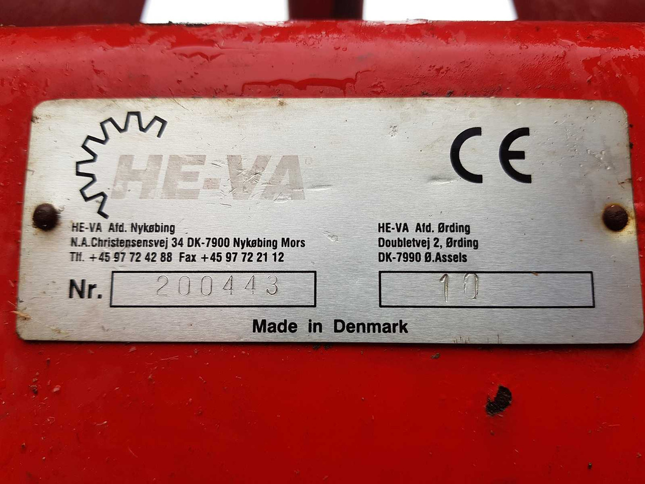 HE-VA 820 - רולר חקלאי: תמונה 2 HE-VA 820 - רולר חקלאי: תמונה 2
