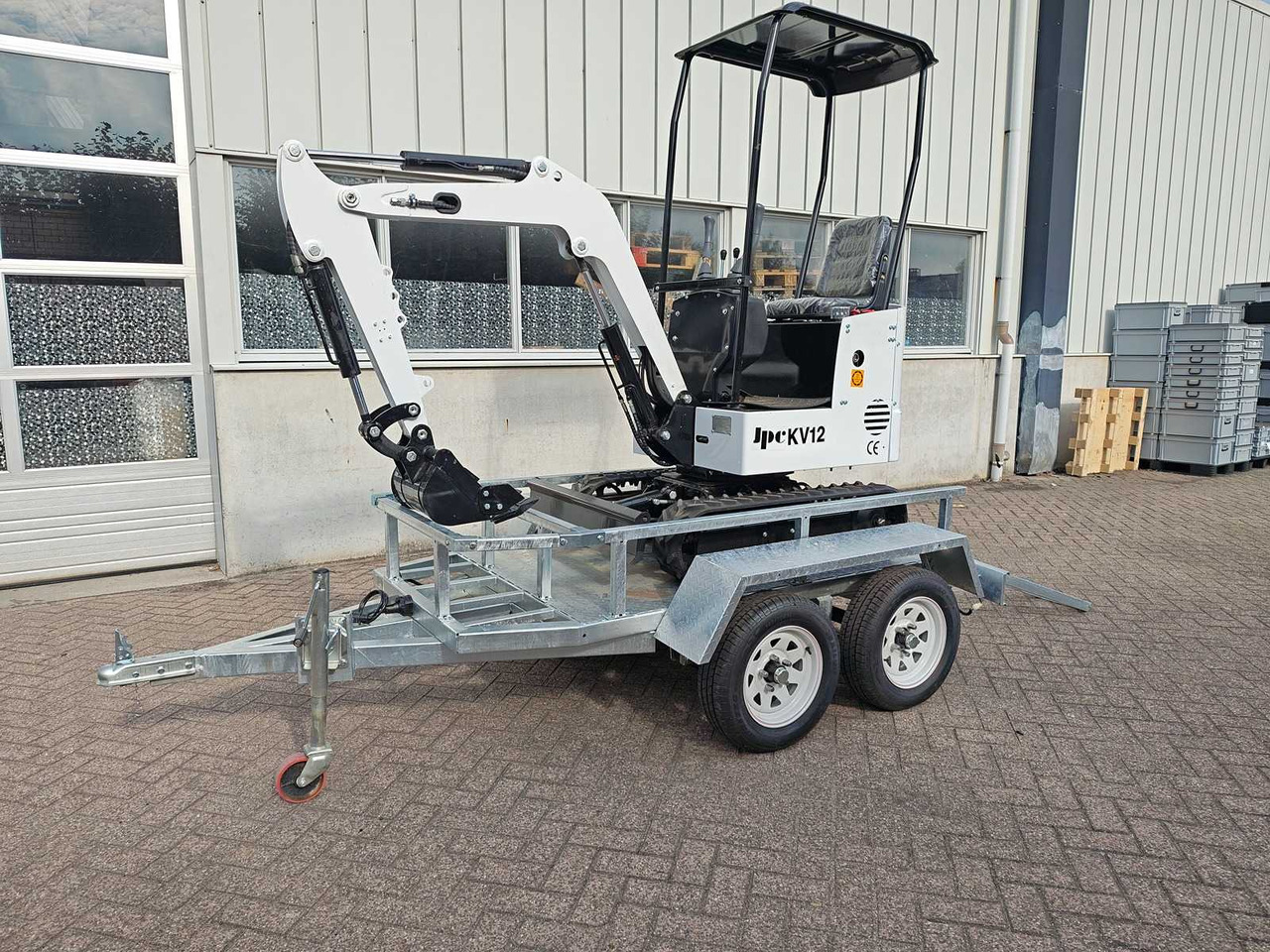 JPC - 2025 - KV12 - MINI EXCAVATOR WITH TRAILER - מיני מחפר: תמונה 1 JPC - 2025 - KV12 - MINI EXCAVATOR WITH TRAILER - מיני מחפר: תמונה 1