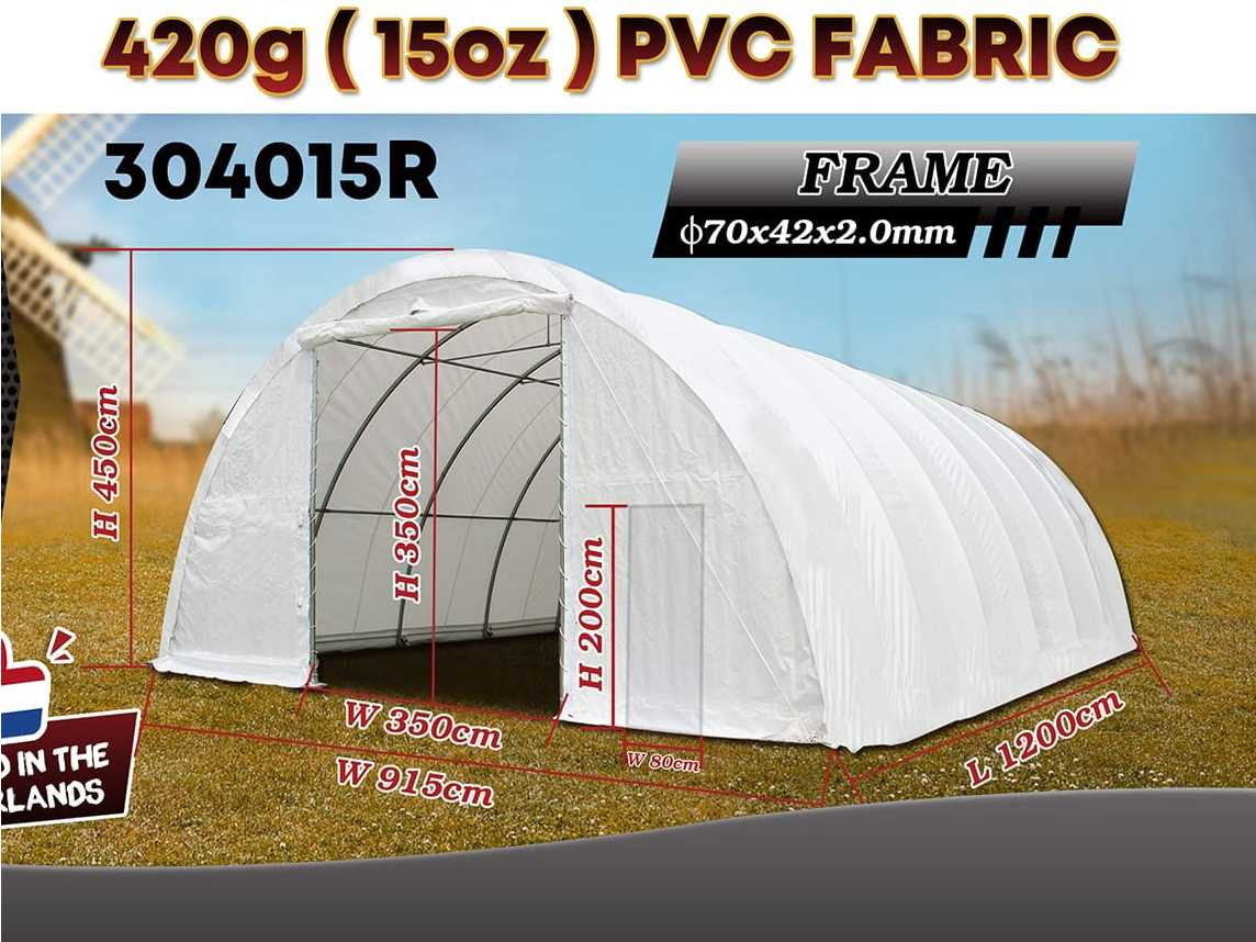 Rhino-Cross-Shelter 304015R - 12x9,15x4,5 m - מכל אחסון: תמונה 3 Rhino-Cross-Shelter 304015R - 12x9,15x4,5 m - מכל אחסון: תמונה 3