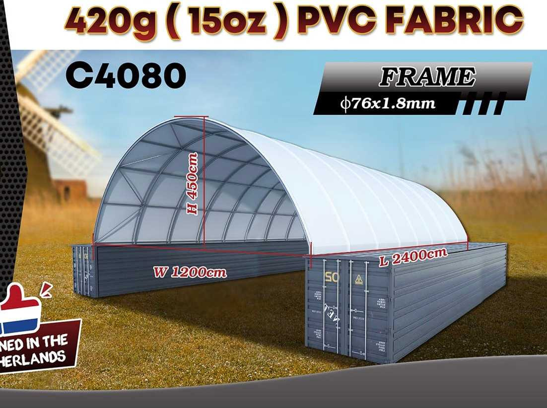 Rhino-Cross-Shelter C4080 - 24x12x4,5 m - מכל אחסון: תמונה 2 Rhino-Cross-Shelter C4080 - 24x12x4,5 m - מכל אחסון: תמונה 2