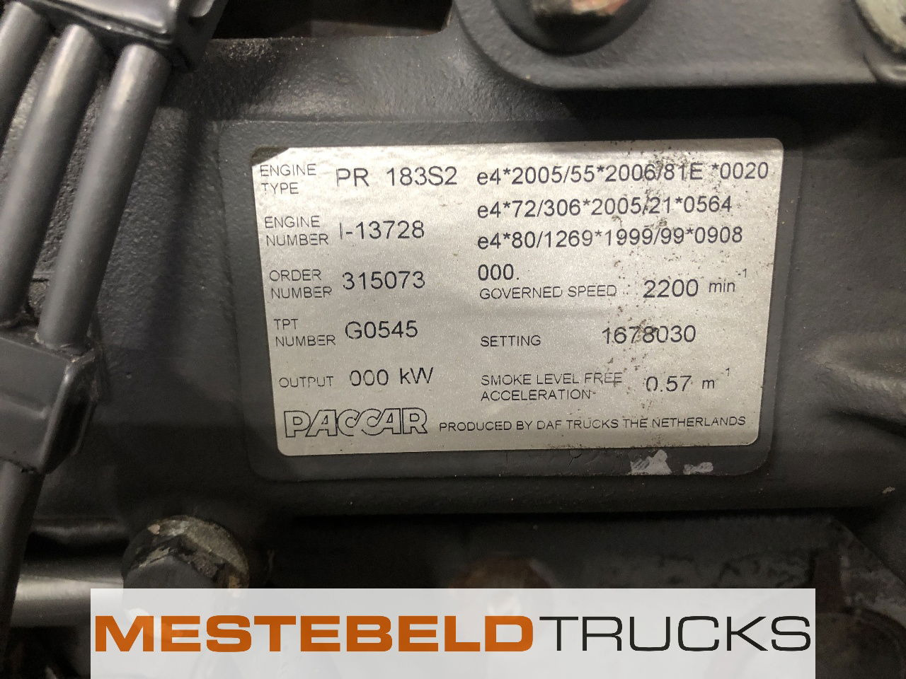 DAF Motor PR 183 S2 - מנוע עבור משאית: תמונה 5 DAF Motor PR 183 S2 - מנוע עבור משאית: תמונה 5