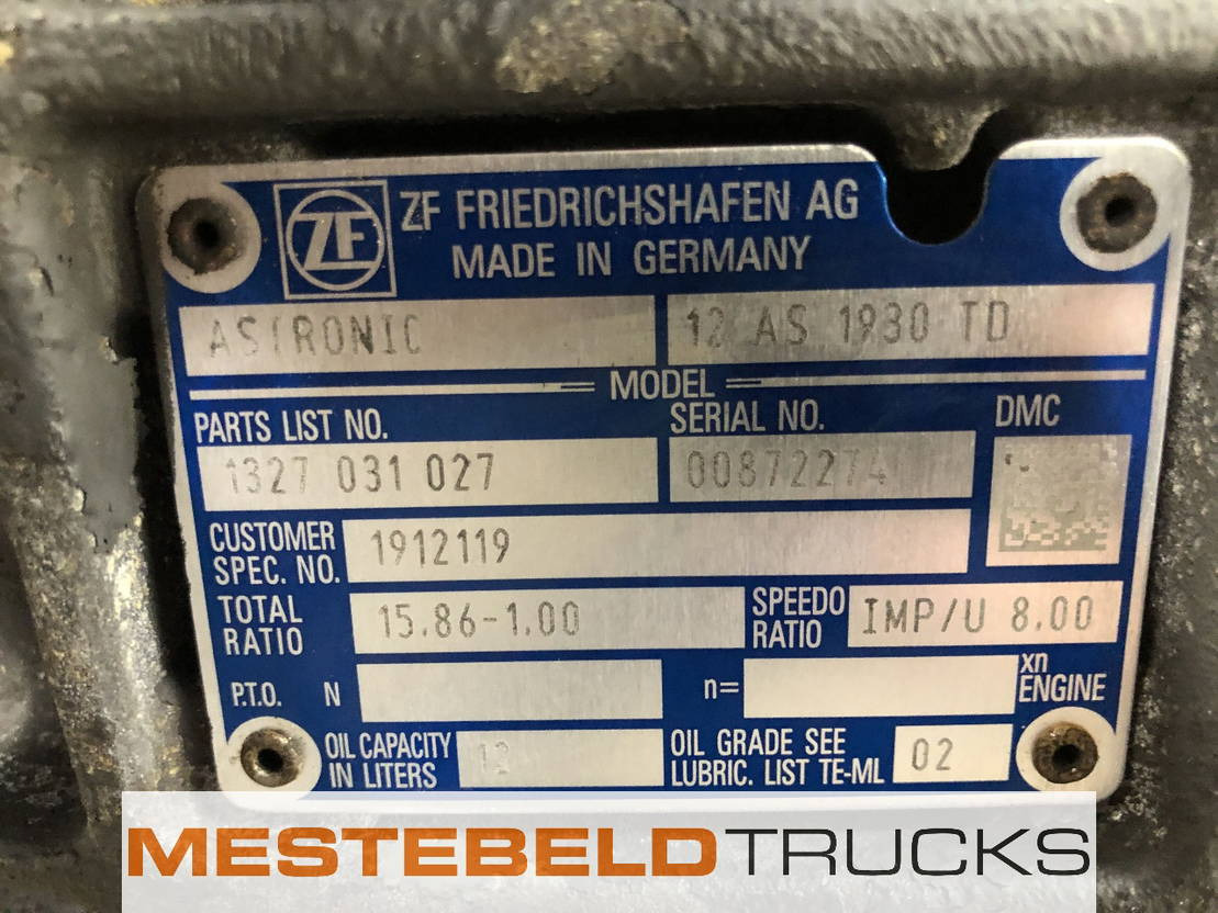 DAF Versnellingsbak 12 AS 1930 TD - תיבת הילוכים וחלקים עבור משאית: תמונה 5 DAF Versnellingsbak 12 AS 1930 TD - תיבת הילוכים וחלקים עבור משאית: תמונה 5