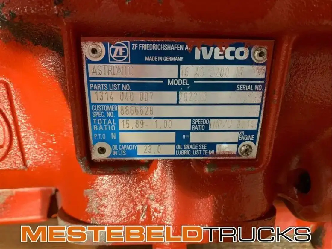 Iveco Versnellingsbak 16 AS 2200 IT - תיבת הילוכים וחלקים עבור משאית: תמונה 4 Iveco Versnellingsbak 16 AS 2200 IT - תיבת הילוכים וחלקים עבור משאית: תמונה 4