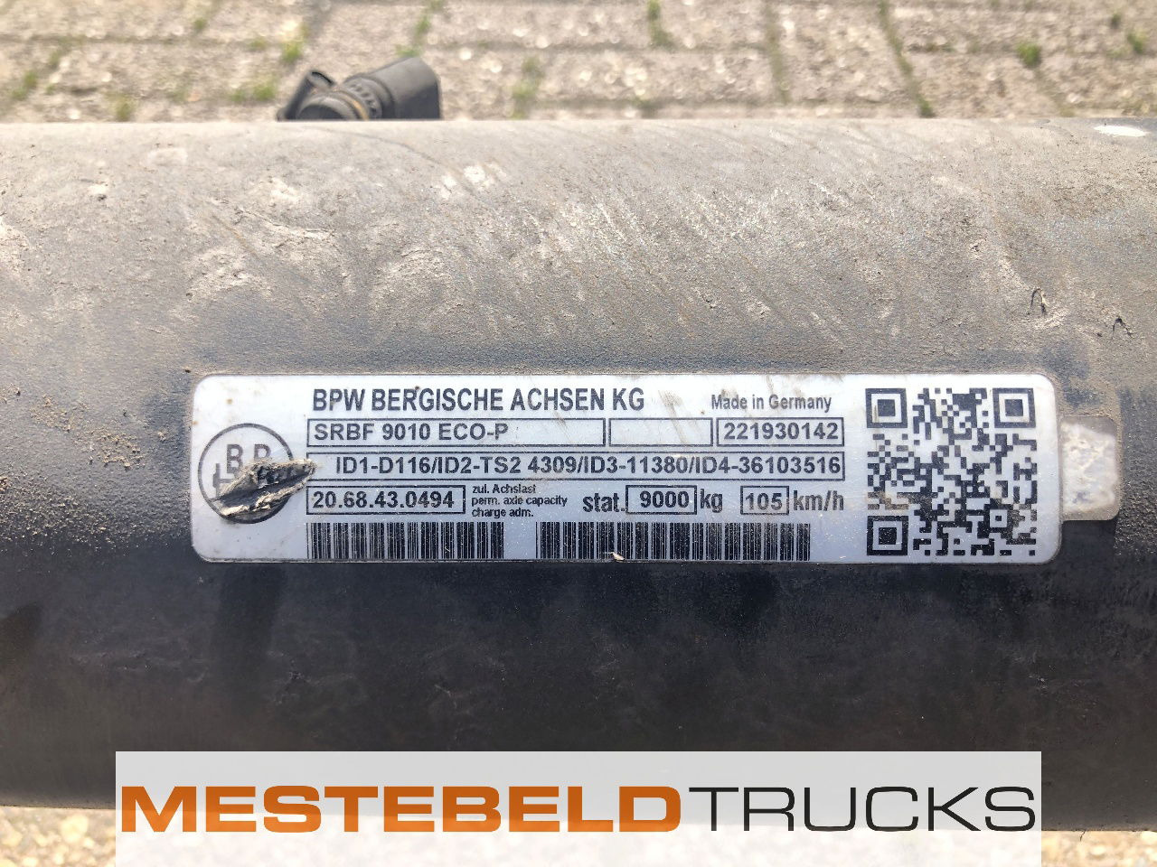 Kögel BPW Srbf 9010 ECO-P - סרן אחורי עבור משאית: תמונה 4 Kögel BPW Srbf 9010 ECO-P - סרן אחורי עבור משאית: תמונה 4