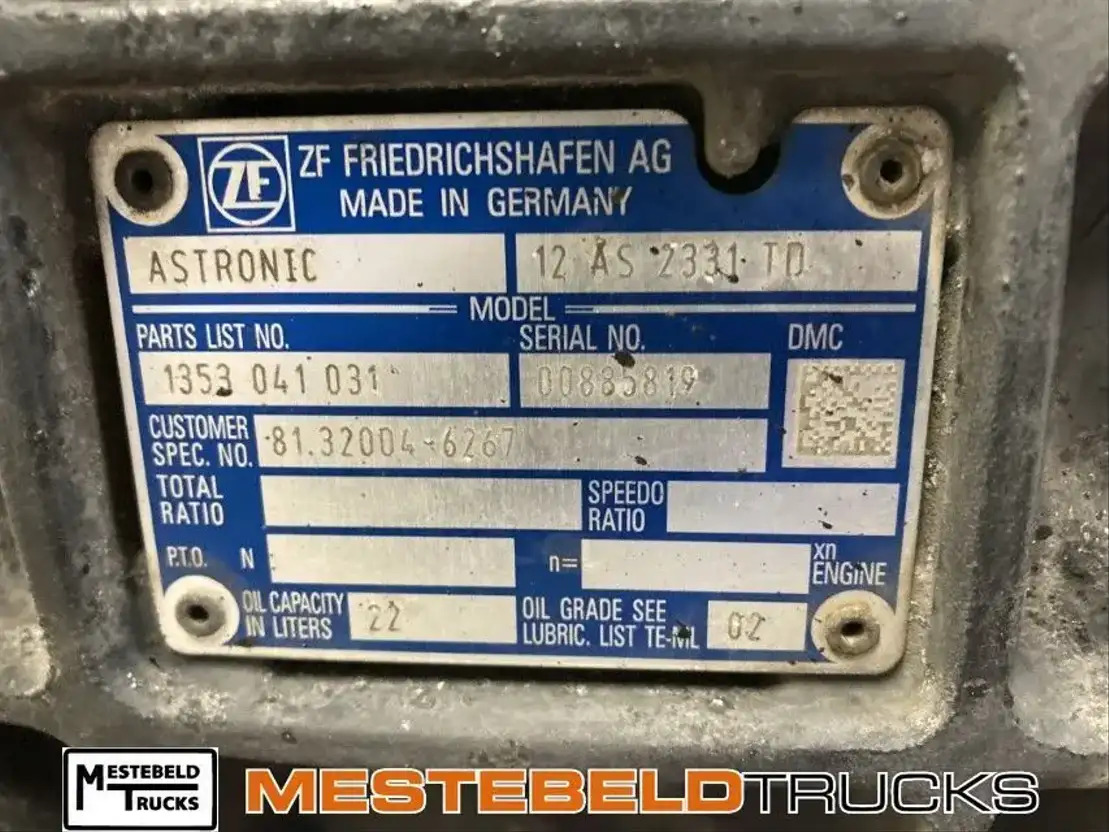 MAN Versn bak 12 AS 2130 TD - תיבת הילוכים וחלקים עבור משאית: תמונה 4 MAN Versn bak 12 AS 2130 TD - תיבת הילוכים וחלקים עבור משאית: תמונה 4