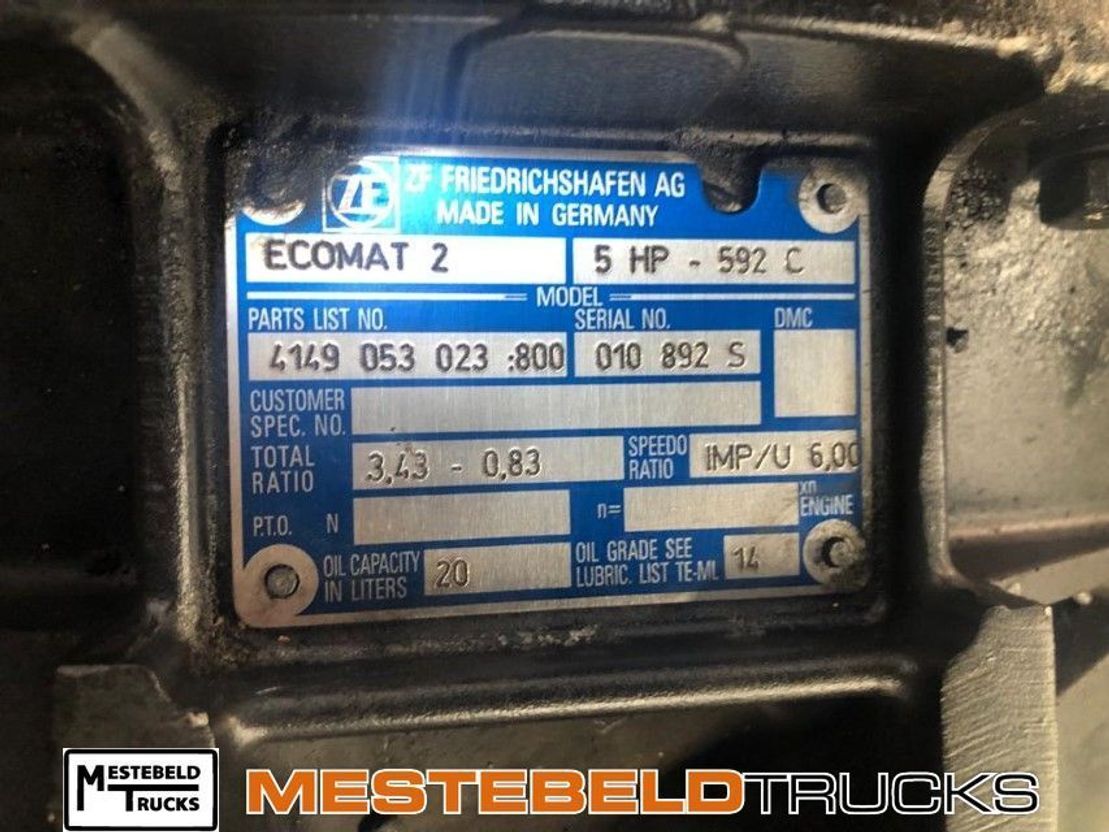 MAN Versnellingsbak 5HP 592C - תיבת הילוכים עבור משאית: תמונה 5 MAN Versnellingsbak 5HP 592C - תיבת הילוכים עבור משאית: תמונה 5