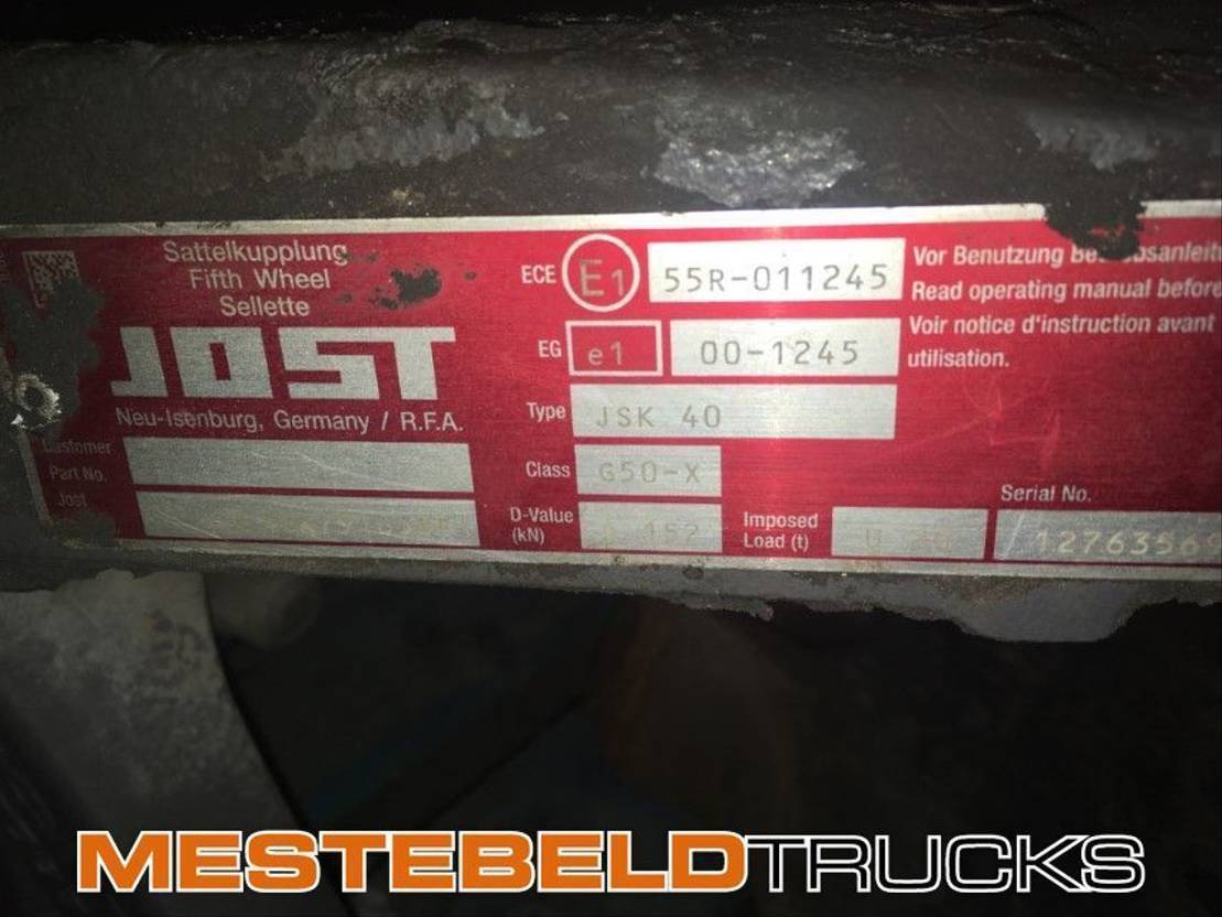 Scania Schotel Jost JSK40 - מסגרת/ שלדה עבור משאית: תמונה 5 Scania Schotel Jost JSK40 - מסגרת/ שלדה עבור משאית: תמונה 5