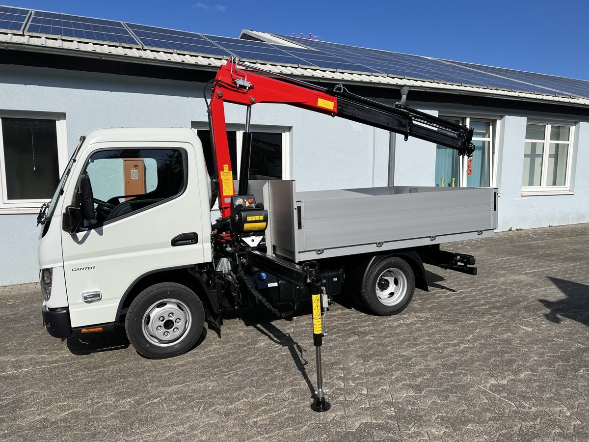 חָדָשׁ כלי רכב מסחרי במיטה שטוחה FUSO 3S15 Alu Pritsche Ladekran 34S 3 x hydr.: תמונה 7