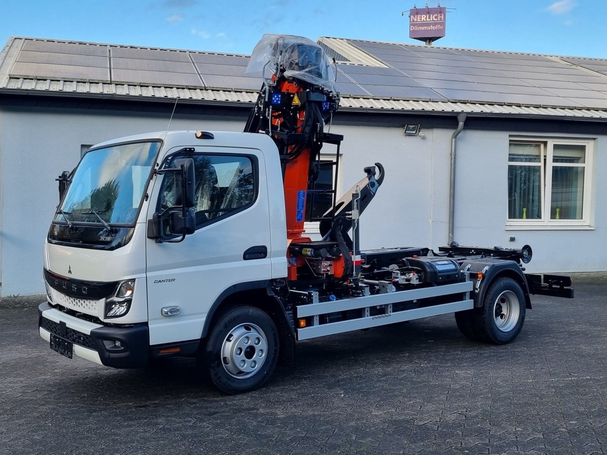 חָדָשׁ משאית הרמת וו, משאית מנוף FUSO FUSO 9C18 City Abrollkipper + Z-Kran Recycling: תמונה 11