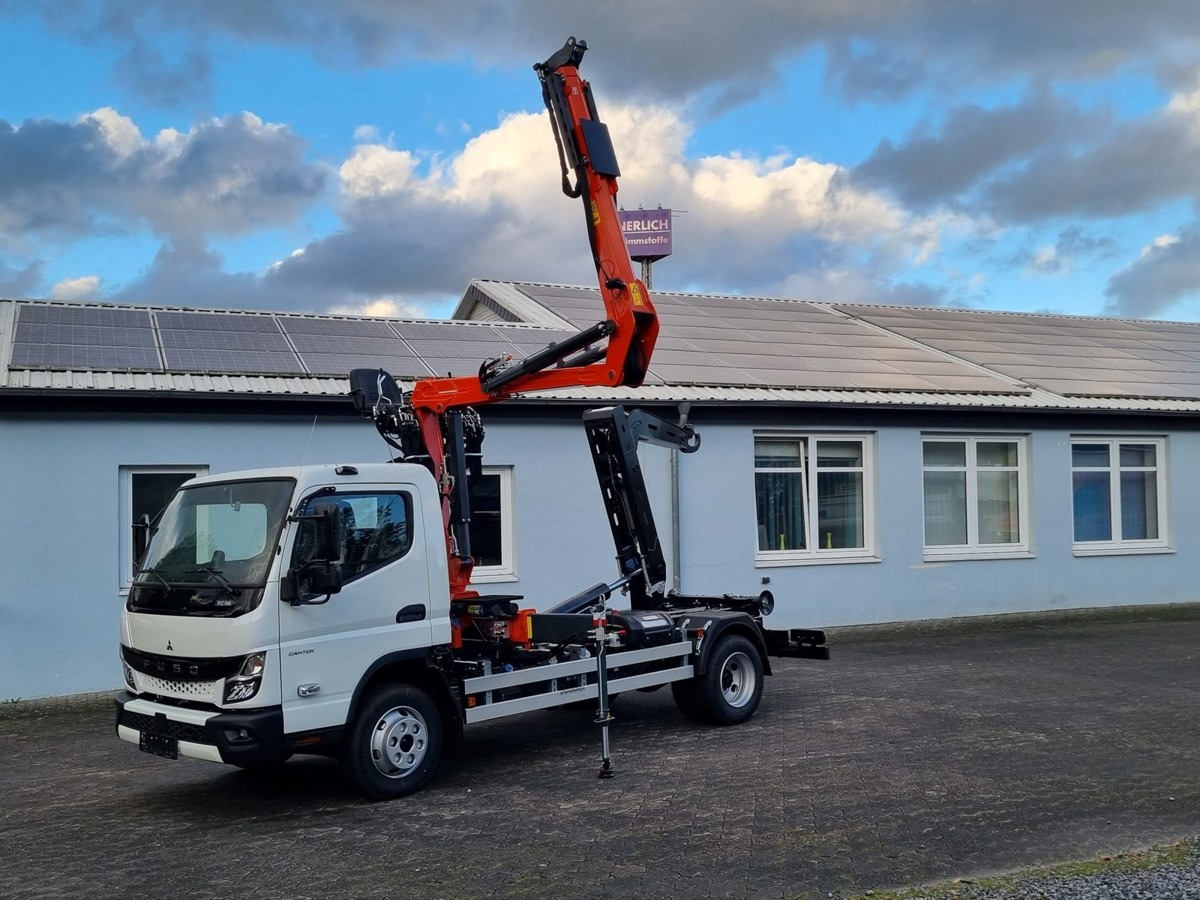 חָדָשׁ משאית הרמת וו, משאית מנוף FUSO FUSO 9C18 City Abrollkipper + Z-Kran Recycling: תמונה 12