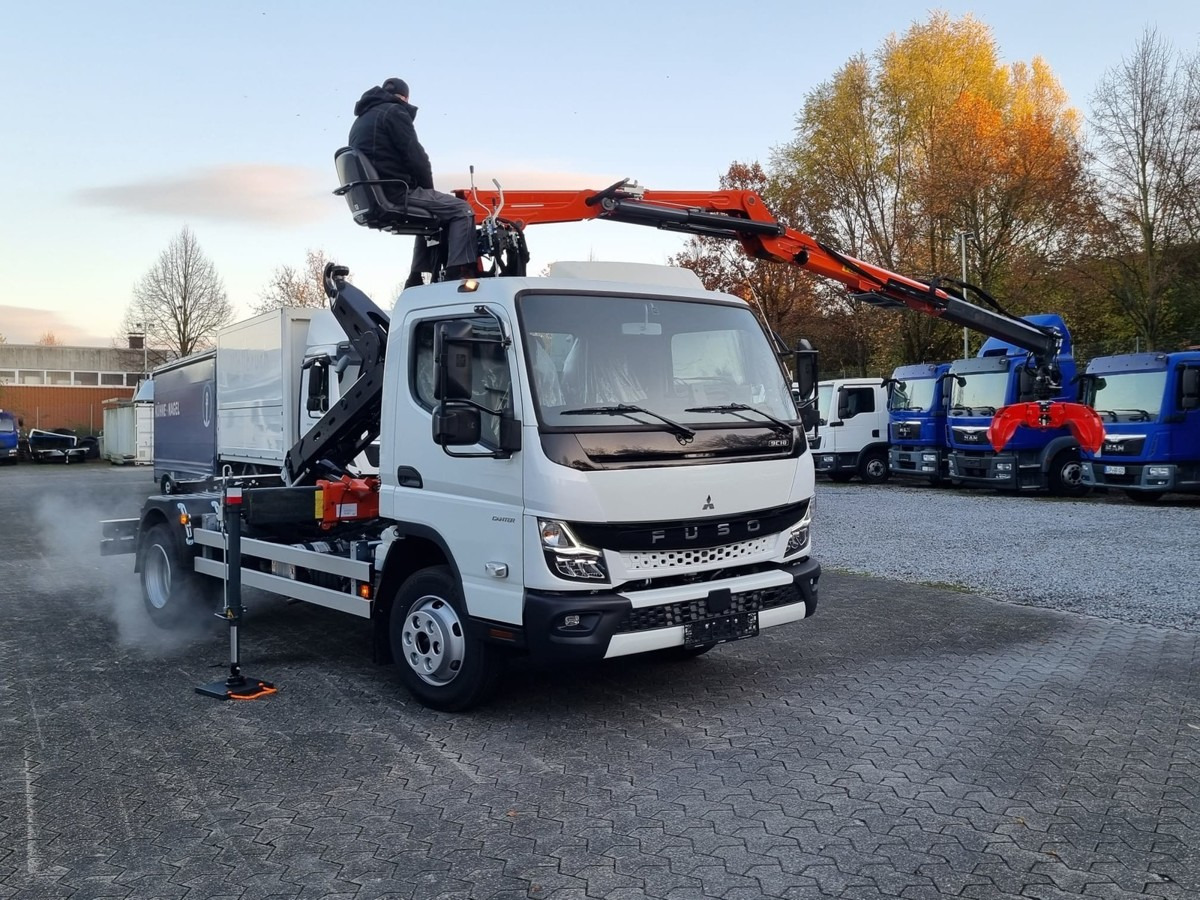 חָדָשׁ משאית הרמת וו, משאית מנוף FUSO FUSO 9C18 City Abrollkipper + Z-Kran Recycling: תמונה 10