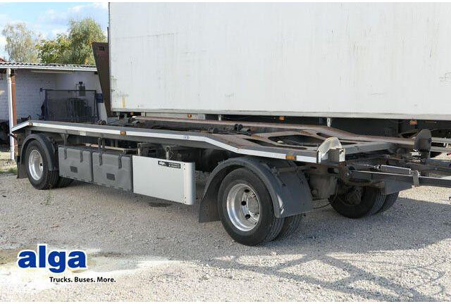 HKM G 18 ZL 5,0, Außenroller 5 bis 7m, Luftfederun - קרון נגרר מוביל מכולות/ החלפת גוף: תמונה 1 HKM G 18 ZL 5,0, Außenroller 5 bis 7m, Luftfederun - קרון נגרר מוביל מכולות/ החלפת גוף: תמונה 1