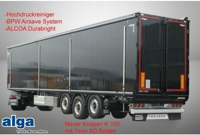 Knapen Trailers K 100, 7mm XD Boden, ALCOA Durabright, 2x Lift - סמיטריילר בתיבה סגורה: תמונה 1 Knapen Trailers K 100, 7mm XD Boden, ALCOA Durabright, 2x Lift - סמיטריילר בתיבה סגורה: תמונה 1