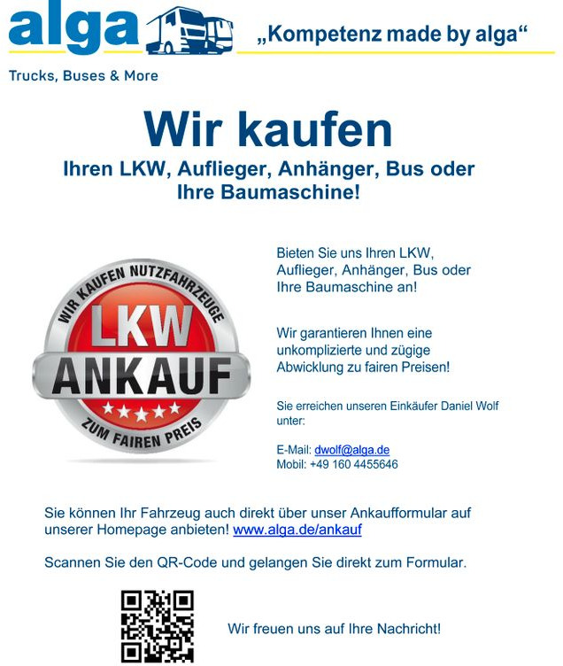 קרון נגרר עם וילונות צד Kögel AW 18, Bordwände, Türen, Gardine, SAF, Edscha: תמונה 14