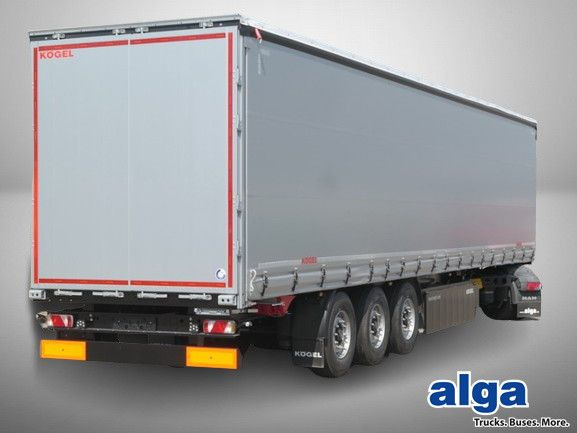 Kögel SN 24, Edscha, Palettenkasten, Luft-Lift, BPW - סמיטריילר עם וילונות צד: תמונה 1 Kögel SN 24, Edscha, Palettenkasten, Luft-Lift, BPW - סמיטריילר עם וילונות צד: תמונה 1