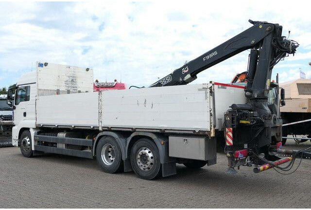MAN 26.440 TGS LL 6x2, Kran Fassi F195AS.22, AHK, AC - משאית צד נופל/ שטוחה: תמונה 3 MAN 26.440 TGS LL 6x2, Kran Fassi F195AS.22, AHK, AC - משאית צד נופל/ שטוחה: תמונה 3
