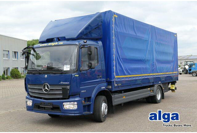 Mercedes-Benz 1224 L Atego 4x2, 7.200mm lang, AHK, LBW, Euro 6 - משאית וילונות צד: תמונה 1 Mercedes-Benz 1224 L Atego 4x2, 7.200mm lang, AHK, LBW, Euro 6 - משאית וילונות צד: תמונה 1