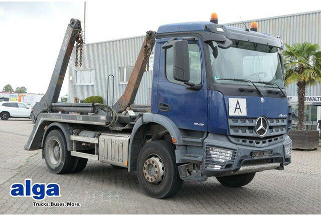 Mercedes-Benz 1832 K Arocs 4x2, Hiab SLT 140, teleskop., Klima - משאית מערכת כבלים: תמונה 1 Mercedes-Benz 1832 K Arocs 4x2, Hiab SLT 140, teleskop., Klima - משאית מערכת כבלים: תמונה 1