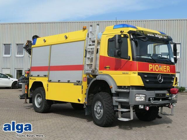 Mercedes-Benz 1833 Axor 4x4, Kran Palfinger, Rosenbauer, AHK - משאית אש: תמונה 1 Mercedes-Benz 1833 Axor 4x4, Kran Palfinger, Rosenbauer, AHK - משאית אש: תמונה 1