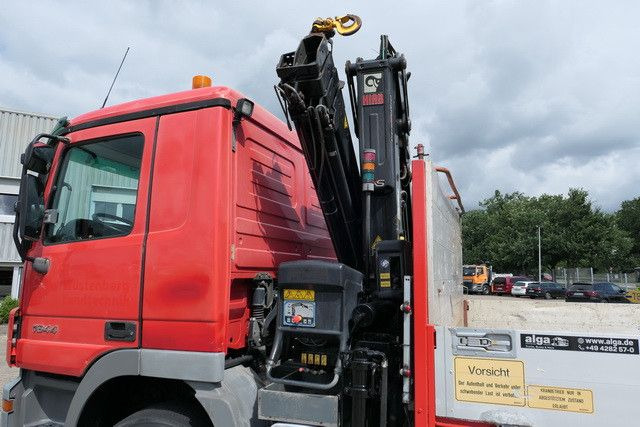 Mercedes-Benz 1844 L Actros 4x2, Hiab 144E-3, Funk, Voll-Luft - משאית צד נופל/ שטוחה, משאית מנוף: תמונה 3 Mercedes-Benz 1844 L Actros 4x2, Hiab 144E-3, Funk, Voll-Luft - משאית צד נופל/ שטוחה, משאית מנוף: תמונה 3
