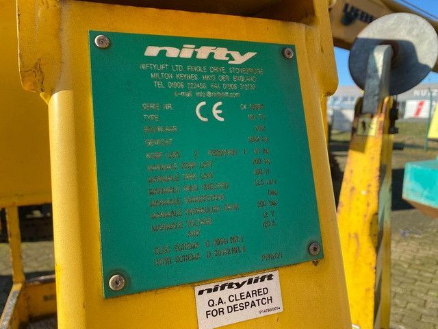 מנוף הרמה נגרר Niftylift 120 TE, Arbeitshöhe 12.2m, Korb, Batterie: תמונה 8