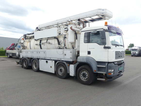 משאית ואקום Camion Hydrocureur MAN (2008-201.882 km-VIN:WMAH39ZZ58L050583): תמונה 1