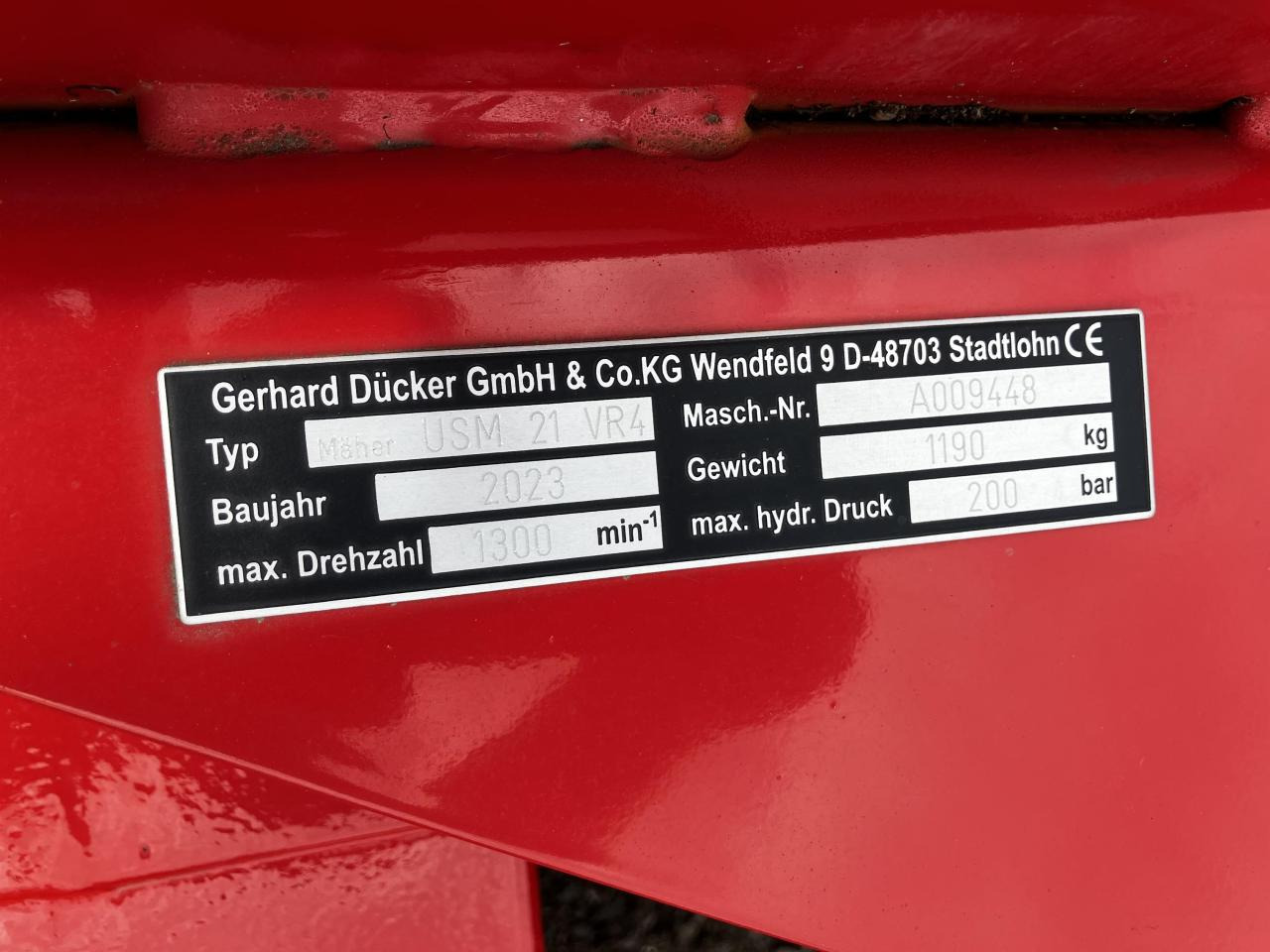 Dücker USM-21 - מכסחת תבואה: תמונה 5 Dücker USM-21 - מכסחת תבואה: תמונה 5