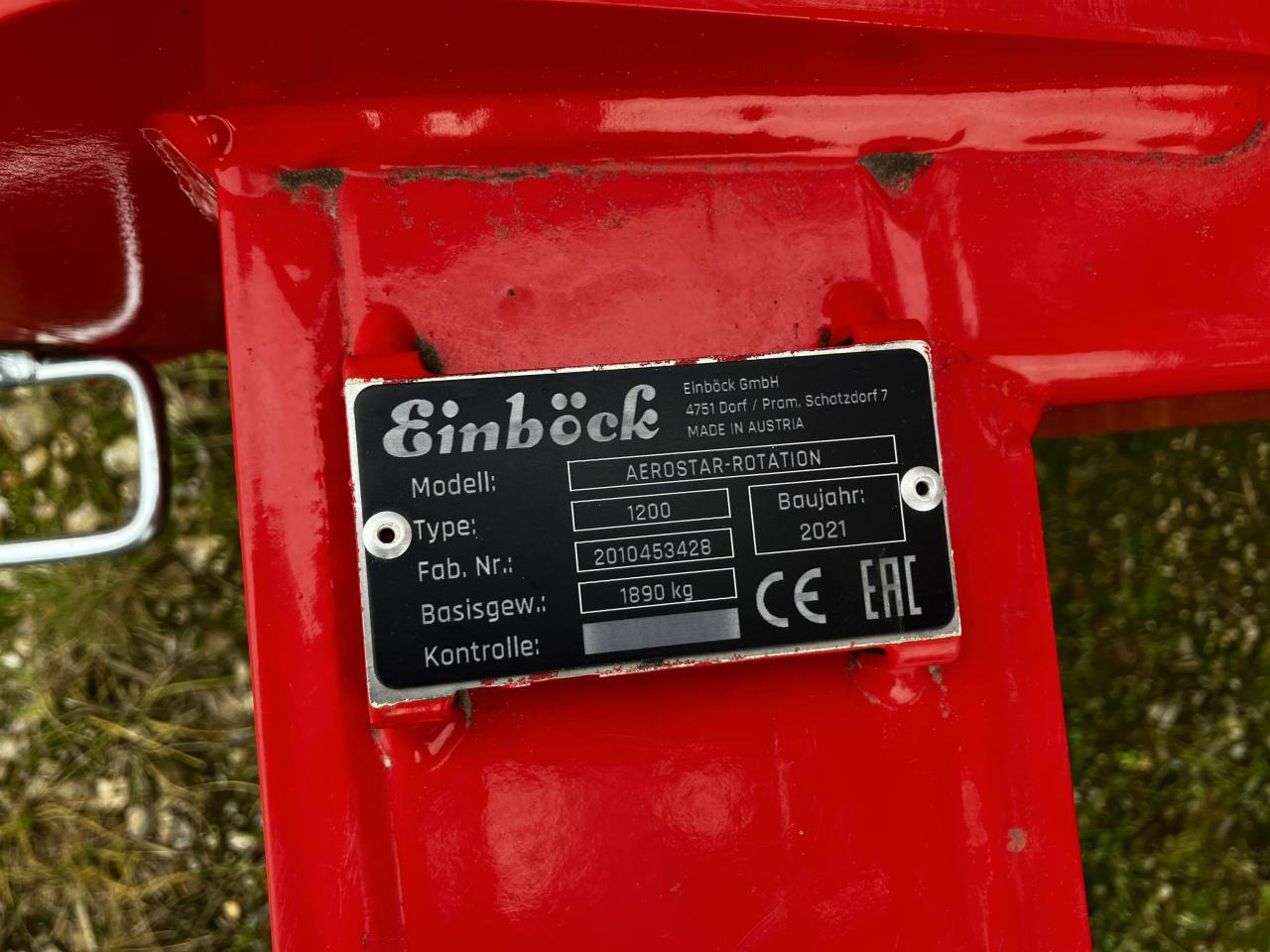 Einböck Aerostar 1200 Classic - ציוד עיבוד קרקע: תמונה 5 Einböck Aerostar 1200 Classic - ציוד עיבוד קרקע: תמונה 5