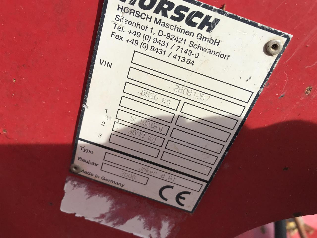 Horsch JOKER 8 RT - משדדת דיסק: תמונה 2 Horsch JOKER 8 RT - משדדת דיסק: תמונה 2