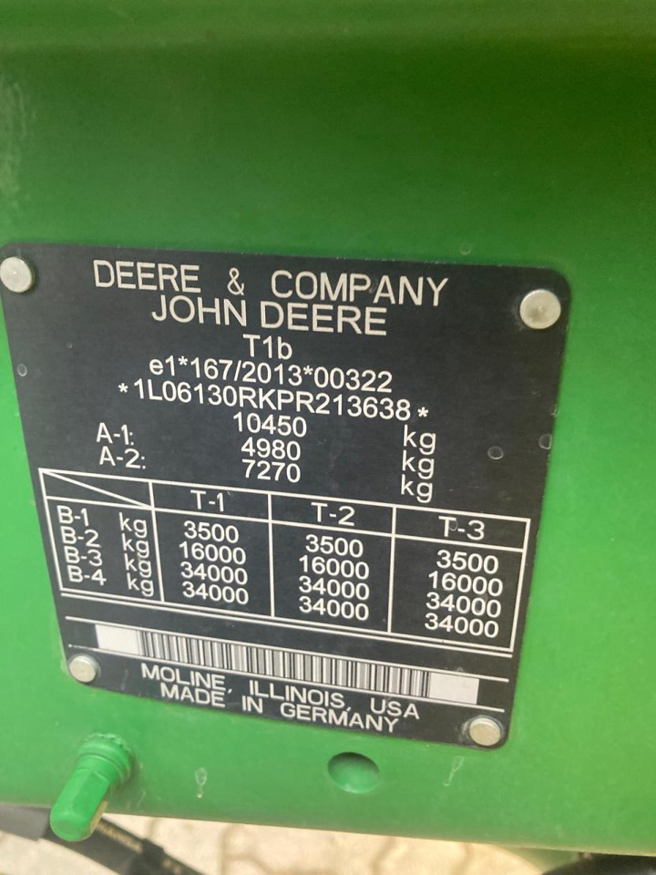 טרקטור חקלאי John Deere 6R 130: תמונה 8 טרקטור חקלאי John Deere 6R 130: תמונה 8