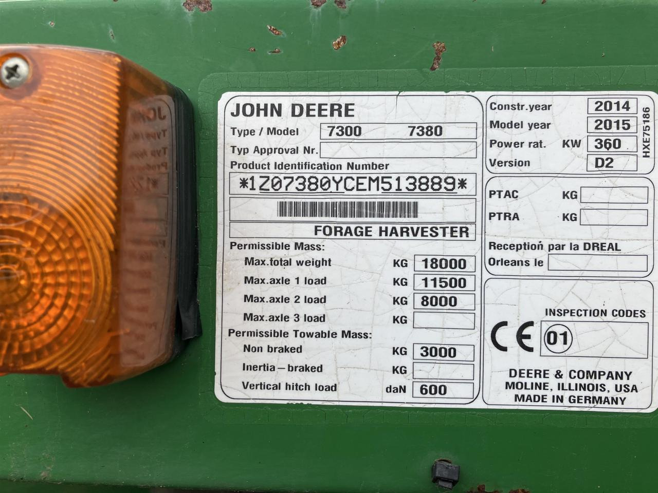 John Deere 7380 - מקצרת מספוא: תמונה 4 John Deere 7380 - מקצרת מספוא: תמונה 4