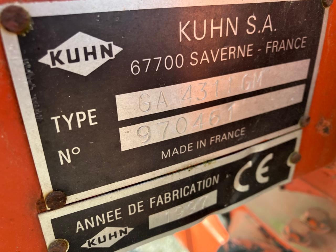 Kuhn GA 4311 GM - גורף/ מגרפה: תמונה 3 Kuhn GA 4311 GM - גורף/ מגרפה: תמונה 3