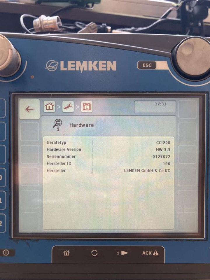 Lemken CCI200 - מערכת ניווט עבור מכונה חקלאית: תמונה 4 Lemken CCI200 - מערכת ניווט עבור מכונה חקלאית: תמונה 4