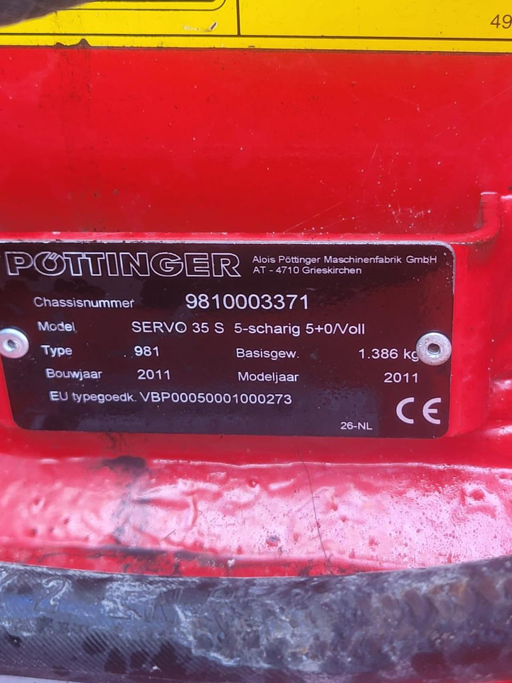 מחרשה Pöttinger Servo 35S: תמונה 10