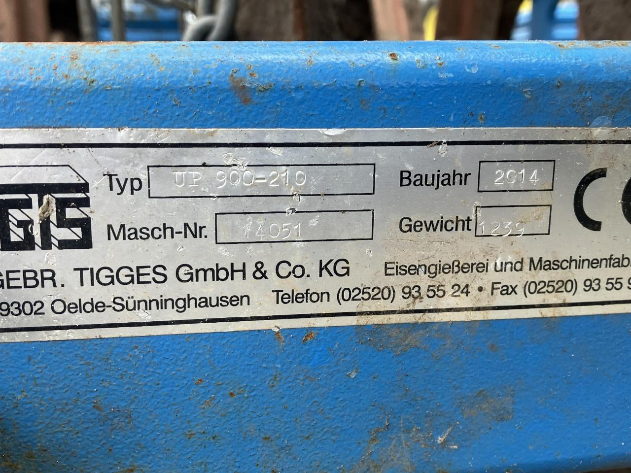 Tigges UPN 900-210 - רולר חקלאי: תמונה 5 Tigges UPN 900-210 - רולר חקלאי: תמונה 5