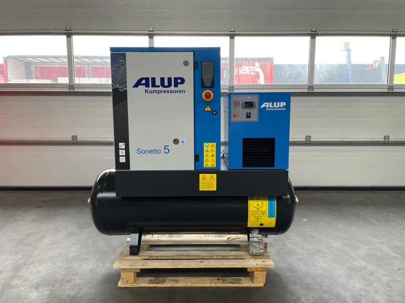 Alup Sonetto 5 + 200 Elektrische Schroefcompressor 4 kW 470 L / min 10 Bar met droger en ketel - מדחס אוויר: תמונה 1 Alup Sonetto 5 + 200 Elektrische Schroefcompressor 4 kW 470 L / min 10 Bar met droger en ketel - מדחס אוויר: תמונה 1